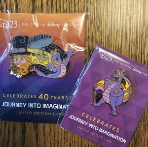 D23 Exclusive Figment Fan Pins Journey into Imagination LE 1500